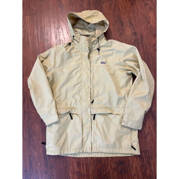 REI Hooded Rain Elements Jacket Women’s Size Large - Picture 1 of 9